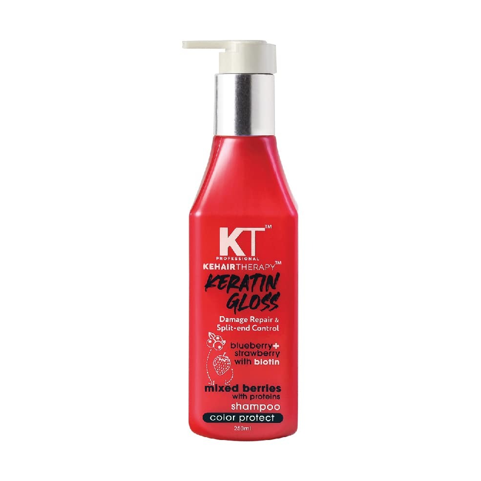 KT Professional Keratin Gloss Damage Repair & Split End Control Shampoo 250ML