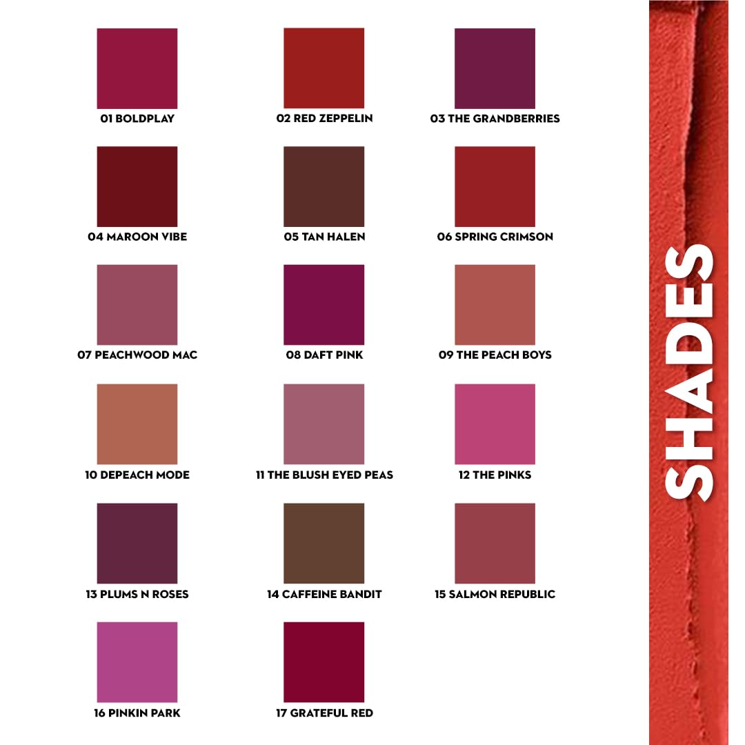 SUGAR Cosmetics Matte Attack Lipstick for Women (1 to 17)