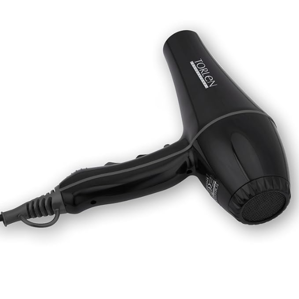 Torlen Professional TOR 181 - Hair Dryer | 2200W | Black Grey | AC Motor | 3 heat & 2 speed setting | Cool Shot Button | Ceramic Technology