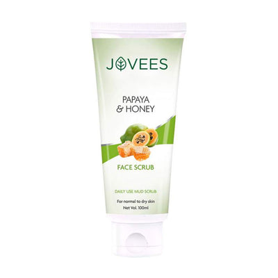 Jovees Herbal Papaya & honey Face Scrub For Normal to Dry Skin 100gm