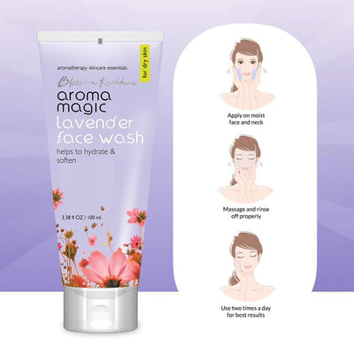 Aroma Magic Lavender Face Wash For Dry Skin (100ml)