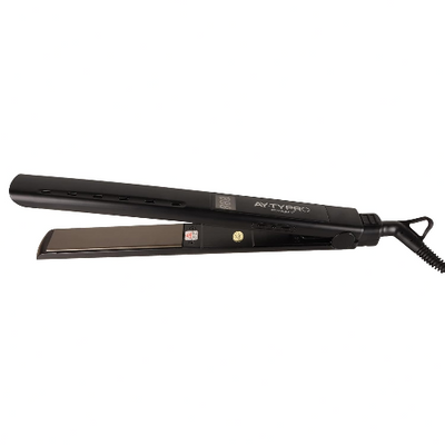 AYTY PRO Hair Straightener Titanium V+ With Black Titanium Plates (Black)