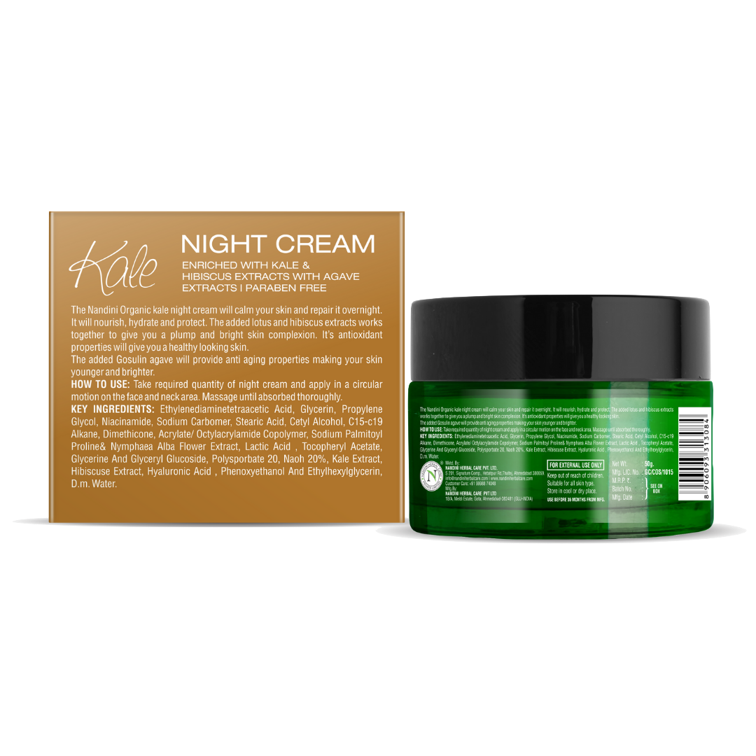 Nandini Organic Kale Night Cream - 50g