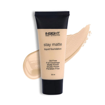 Insight Stay Matte Liquid Foundation (Golden Amber, Rose Beige, Caramel, Nude Beige, Classic Ivory, Soft Tan)