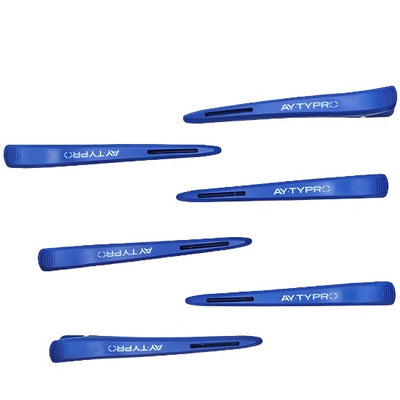 Ay.ty Pro Section Clip Blue & Black (Pack Of 6)