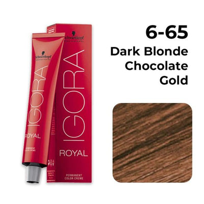 Schwarzkopf Professional Igora Royal Permanent Color Creme (6-65 Dark Blonde Chocolate Gold)