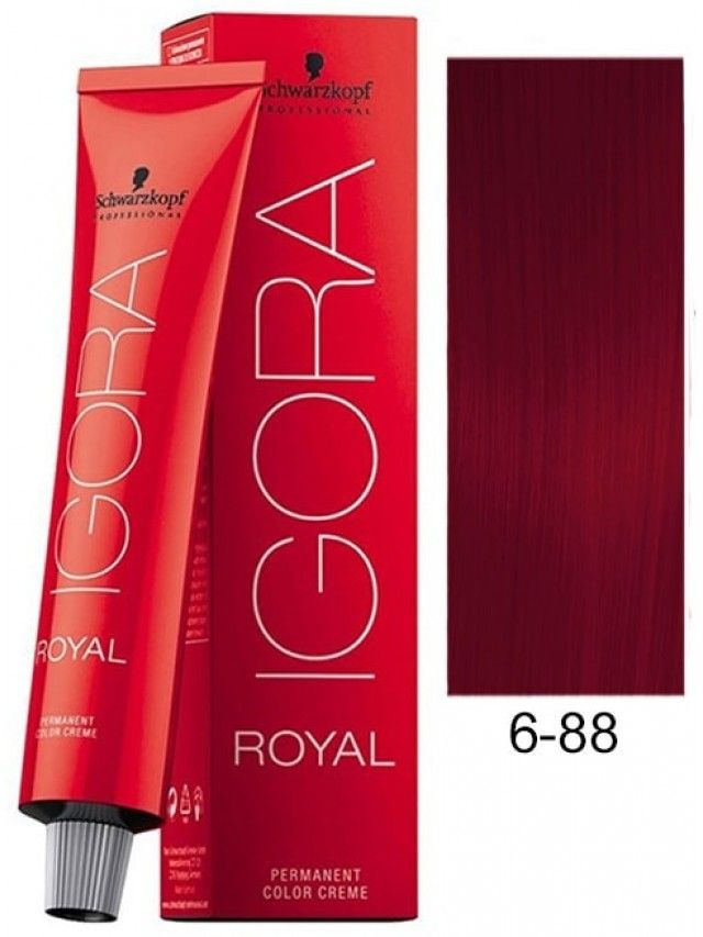 Schwarzkopf Professional Igora Royal Permanent Color Creme (6-88 Dark Extra Red Blonde)