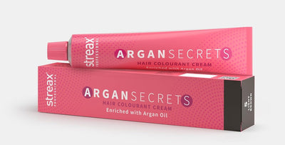 Streax Professional Argan Secrets Permanent Hair Colourant Cream - Light Brown 5 (Enriched with Argan Oil) For All hair types ; 90 gm