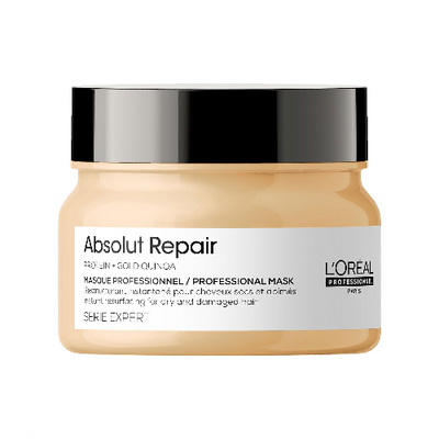 L'Oreal Professionnel Serie Expert Absolut Repair Hair Mask with Protein and Gold Quinoa (250gm)