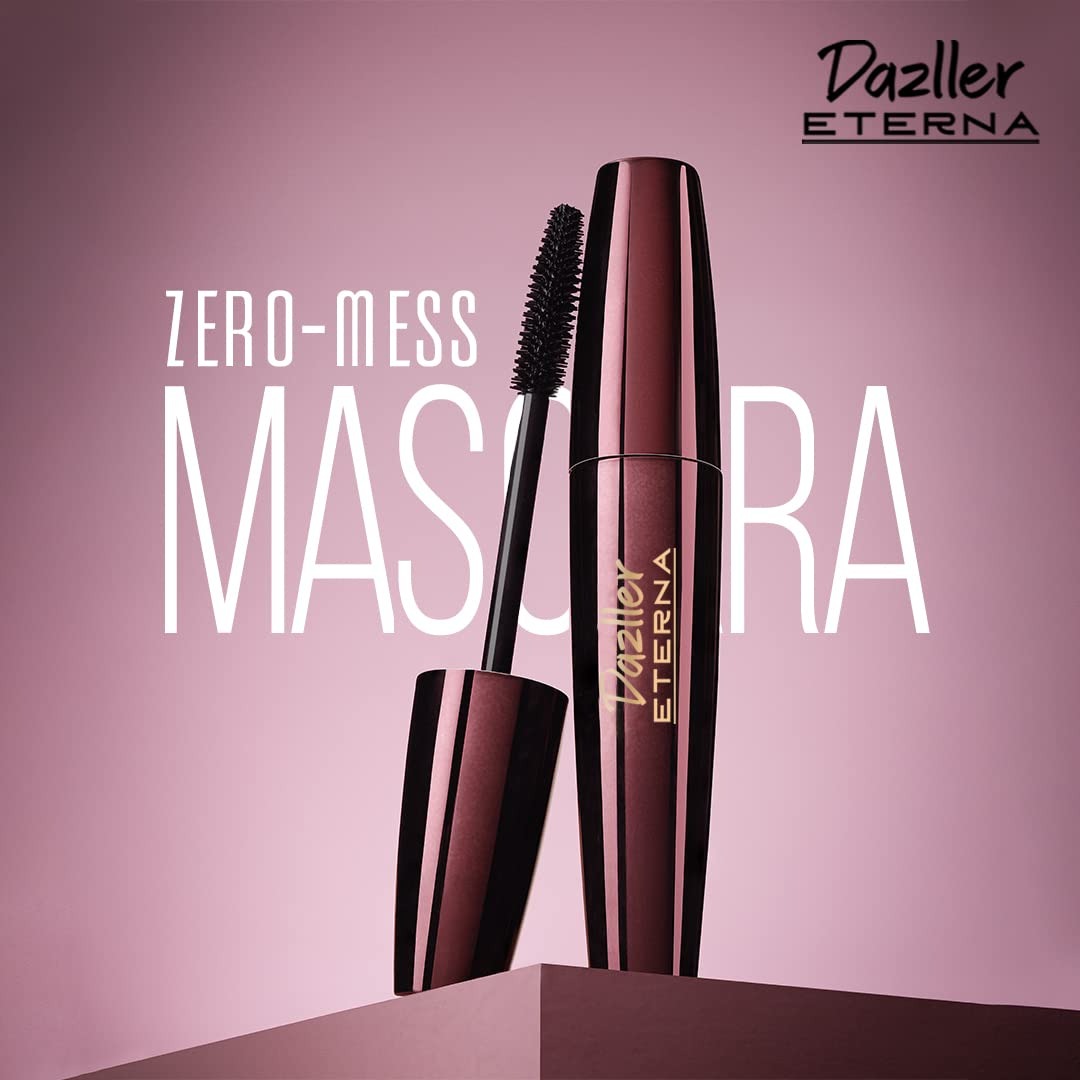 Eyetex Dazller Eterna Mascara With Herbals, 15 g (With Free Inside Dazller Eterna Eyeliner Waterproof, 7.5g)