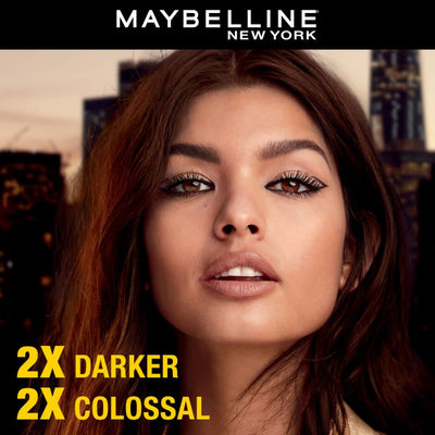 Maybelline New York Kajal Pencil, Super Black, Intense Colour, Sharp Definition, Long-Lasting, Colossal Kajal, 0.35G, Matte Finish