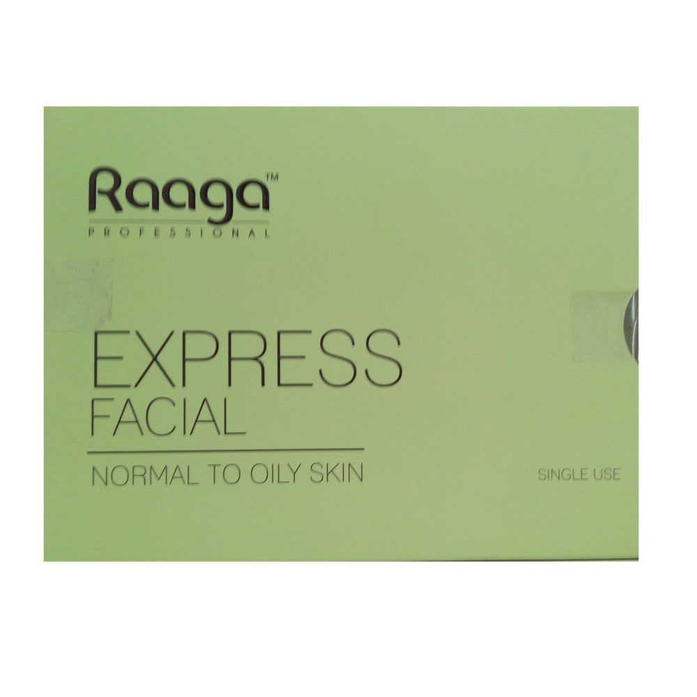 Raaga Professional Express Facial Kit for Normal to Oily Skin (1+1) - 13ml + 22gm Each