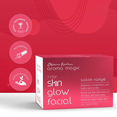 Aroma Magic Skin Glow Facial Kit, (Salon Range) 7 Step 200gm