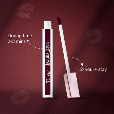 Oliva Liquid Lipstick | 12HR Long-lasting Matte Lipstick (1 to 12)