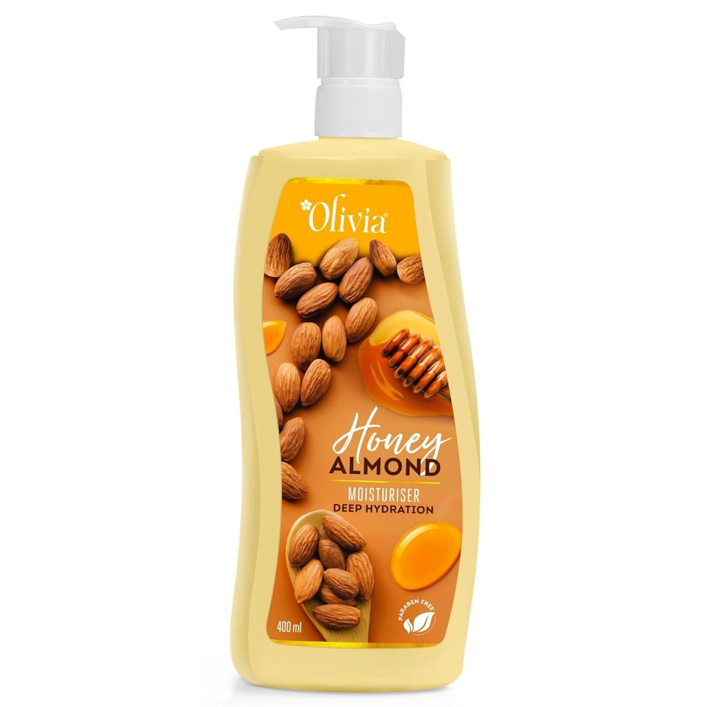 Olivia Honey Almond Deep Hydration Body Lotion | For Soft, Nourishing & Glowing Skin | 400ml