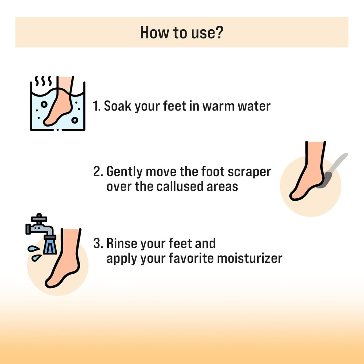 TRITON Professional Laser Cut Nickel Plate Foot Scraper for Smooth Feet