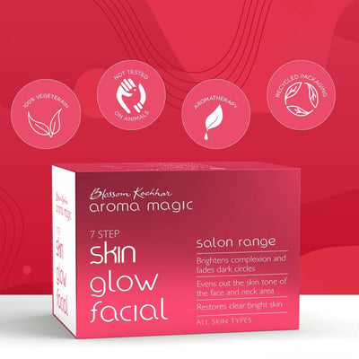 Aroma Magic Skin Glow Facial Kit, (Salon Range) 7 Step 200gm