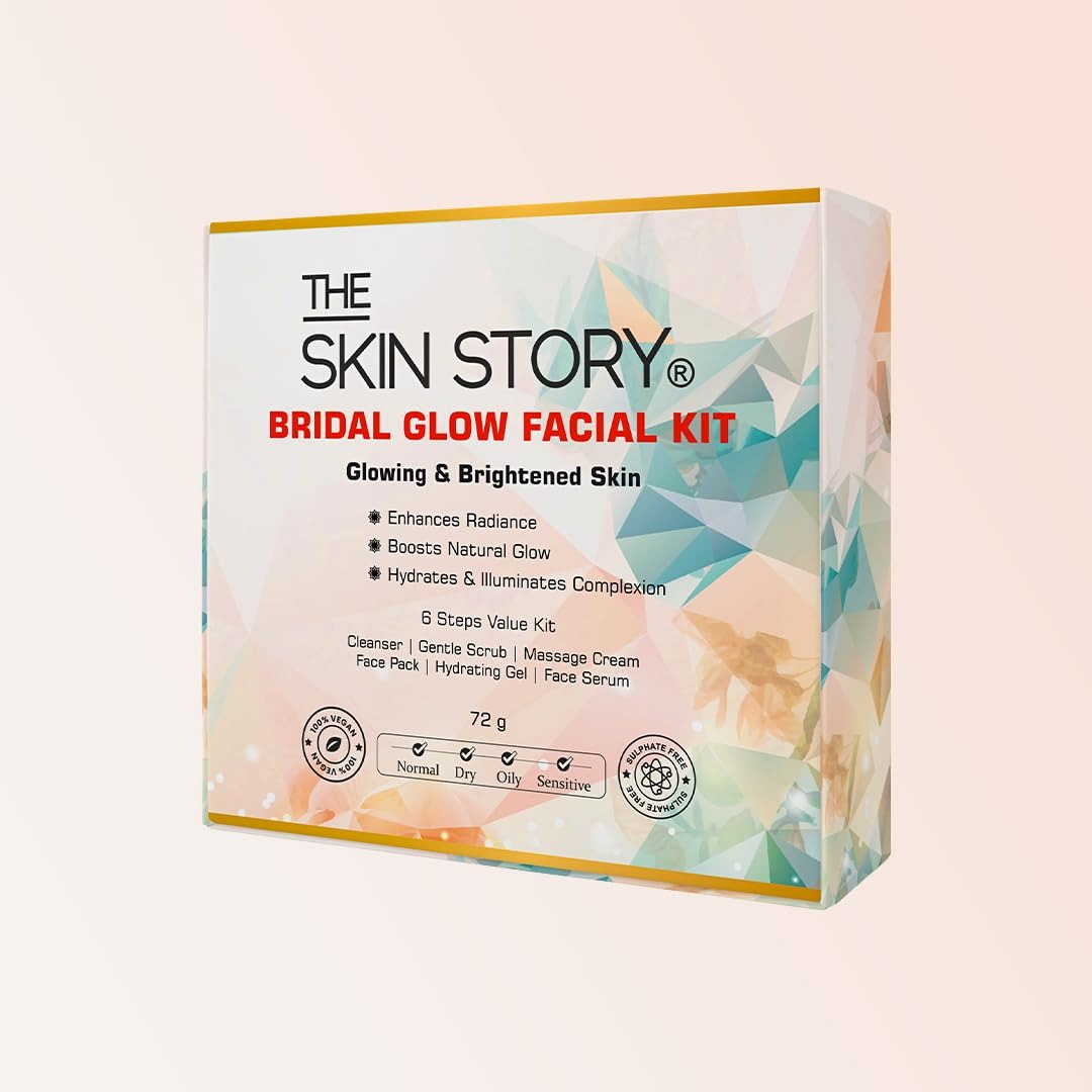 The Skin Story Bridal Glow Facial Kit – 6-Step Radiance Regimen, 72g