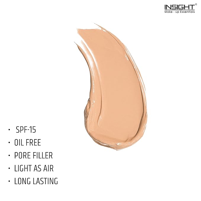 Insight Cosmetics Mousse Foundation with SPF-15 (Cream Natural, Soft Honey)