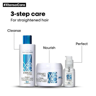 L'OREAL PROFESSIONNEL PARIS Xtenso Care Serum For Straightened Hair, 50 Ml| Anti-Frizz Serum | Hair Shine Serum|Serum With Pro Keratin & Incell Technology