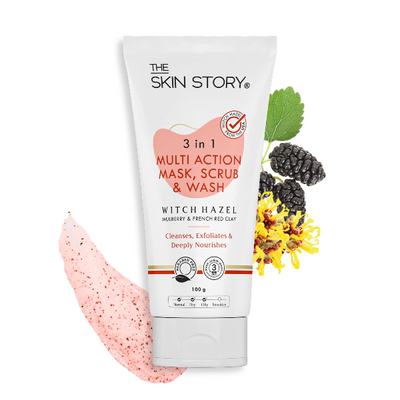 The Skin Story The Skin Story 3 in 1 Wash, Scrub & Pack, 100g