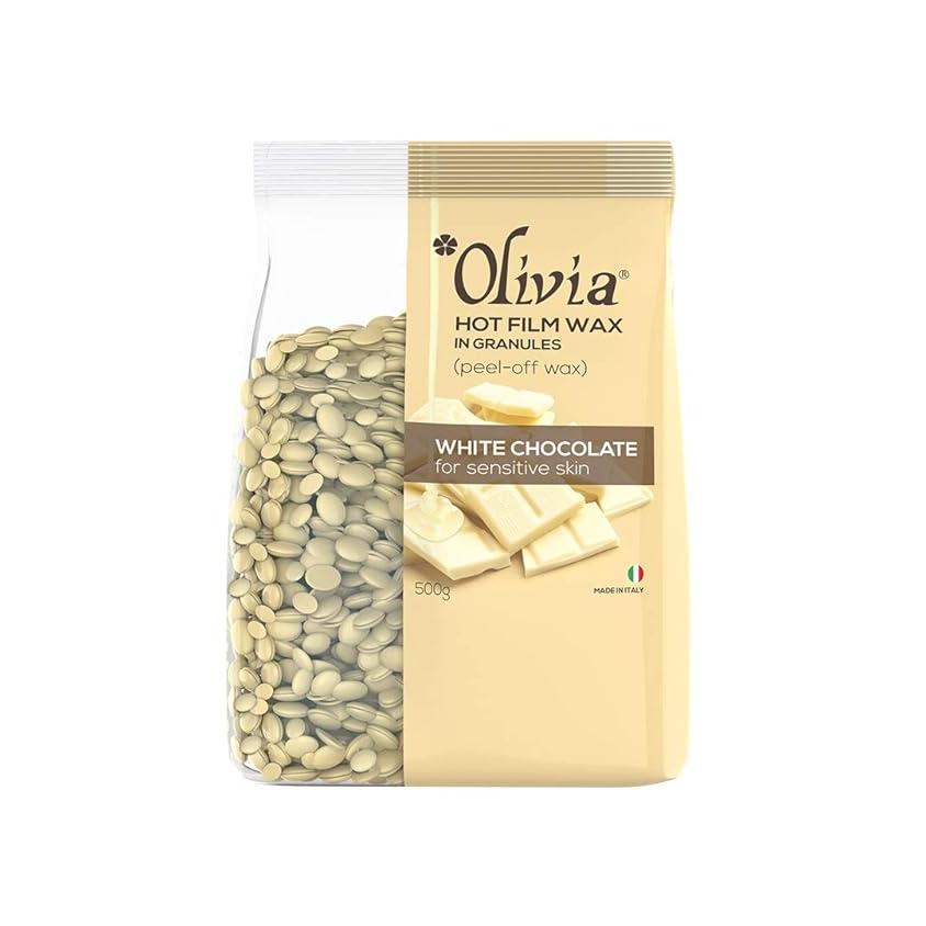 Olivia White Chocolate Hot Film Hair Removal Wax for Sensitive Skin - 500g