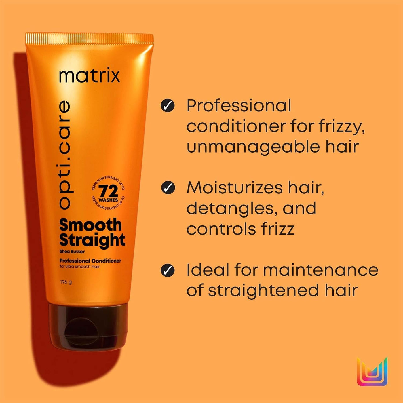 Matrix Opti.Care Professional Conditioner for Frizzy Hair with Shea Butter Upto 4 Days Frizz Control (98gm)