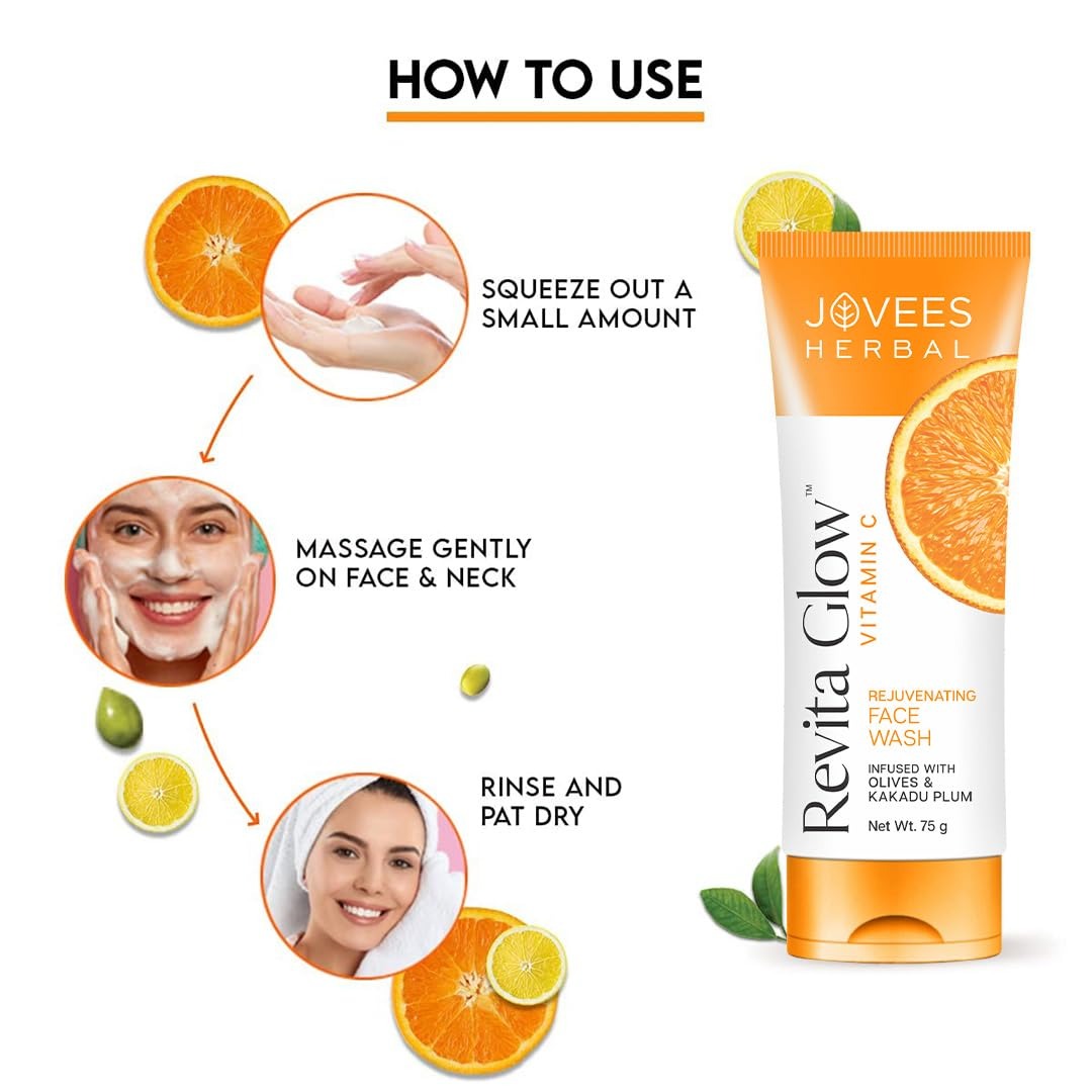 Jovees Herbal Vitamin C Face Wash 75g