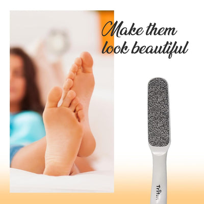 TRITON Professional Laser Cut Nickel Plate Foot Scraper for Smooth Feet