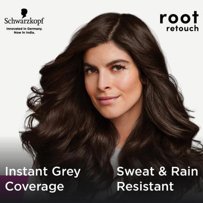 Schwarzkopf Root Retouch Temporary Root Cover Spray for Instant Grey Coverage - Dark Brown