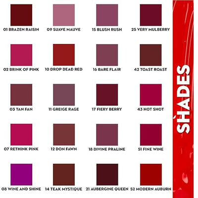 SUGAR Smudge Me Not Liquid Lipstick Shades (2-52)