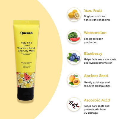 Quench Vitamin C Scrub & Clay Mask - 50ml