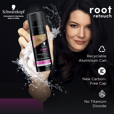 Schwarzkopf Root Retouch Temporary Root Cover Spray for Instant Grey Coverage - Dark Blonde 120ml