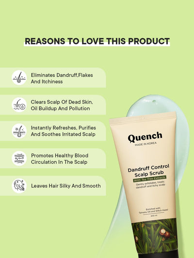 Quench Dandruff Control Scalp Scrub - 200ml