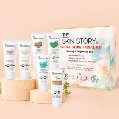 The Skin Story Bridal Glow Facial Kit – 6-Step Radiance Regimen, 72g