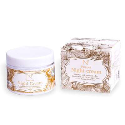 N+ Pamper Night Cream Enriched with Essential Oil & Herbal Extract