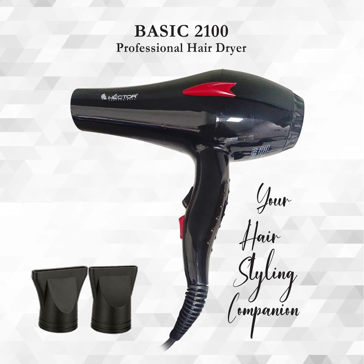 Hector Basic Hair Dryer | Compact & Efficient Hair Styling Tool