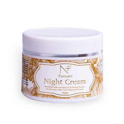 N+ Pamper Night Cream Enriched with Essential Oil & Herbal Extract