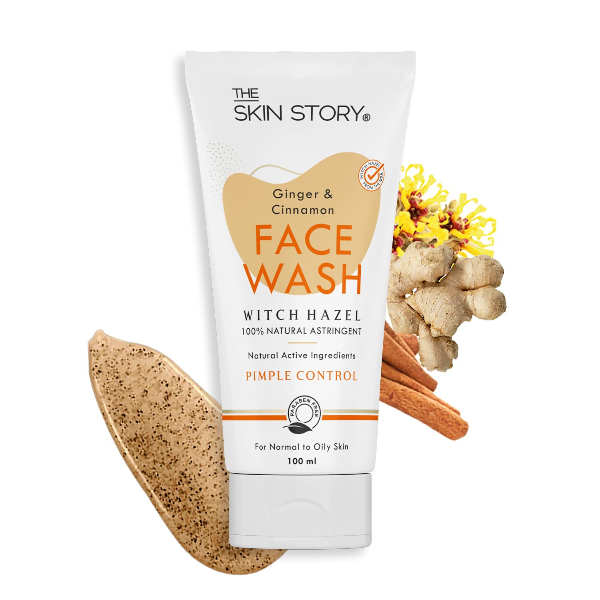 The Skin Story Ginger & Cinnamon Facewash - Pimple Control, 100 ml