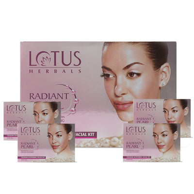 Lotus Herbals Radiant Pearl Cellular Lightening Cream Facial Kit, 37G