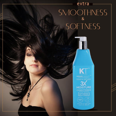 KT Professional 3x Shampoo (For 3 Times Moisture on Dry Hair) 1000 ML