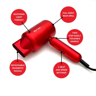 Alan Truman MO - 1300 Watts DC Motor Hair Dryer - Red