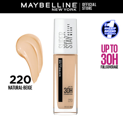 Maybelline New York Super Stay Full Coverage Liquid Foundation (Classic Ivory, Natural Beige, Sun Beige)