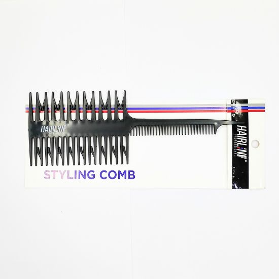 HairLine Professional Set Of 2 Styling Comb and Razor Comb