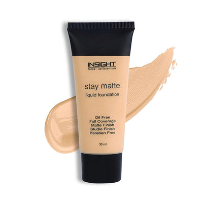 Insight Stay Matte Liquid Foundation (Golden Amber, Rose Beige, Caramel, Nude Beige, Classic Ivory, Soft Tan)