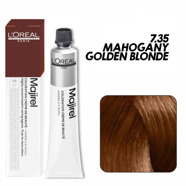 L'oreal Professionnel Paris Majirel - 7.35 (Mahogany Golden Blonde)