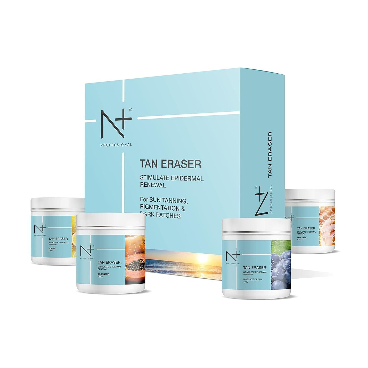 N Plus Professional Tan Eraser Facial Kit, 400g