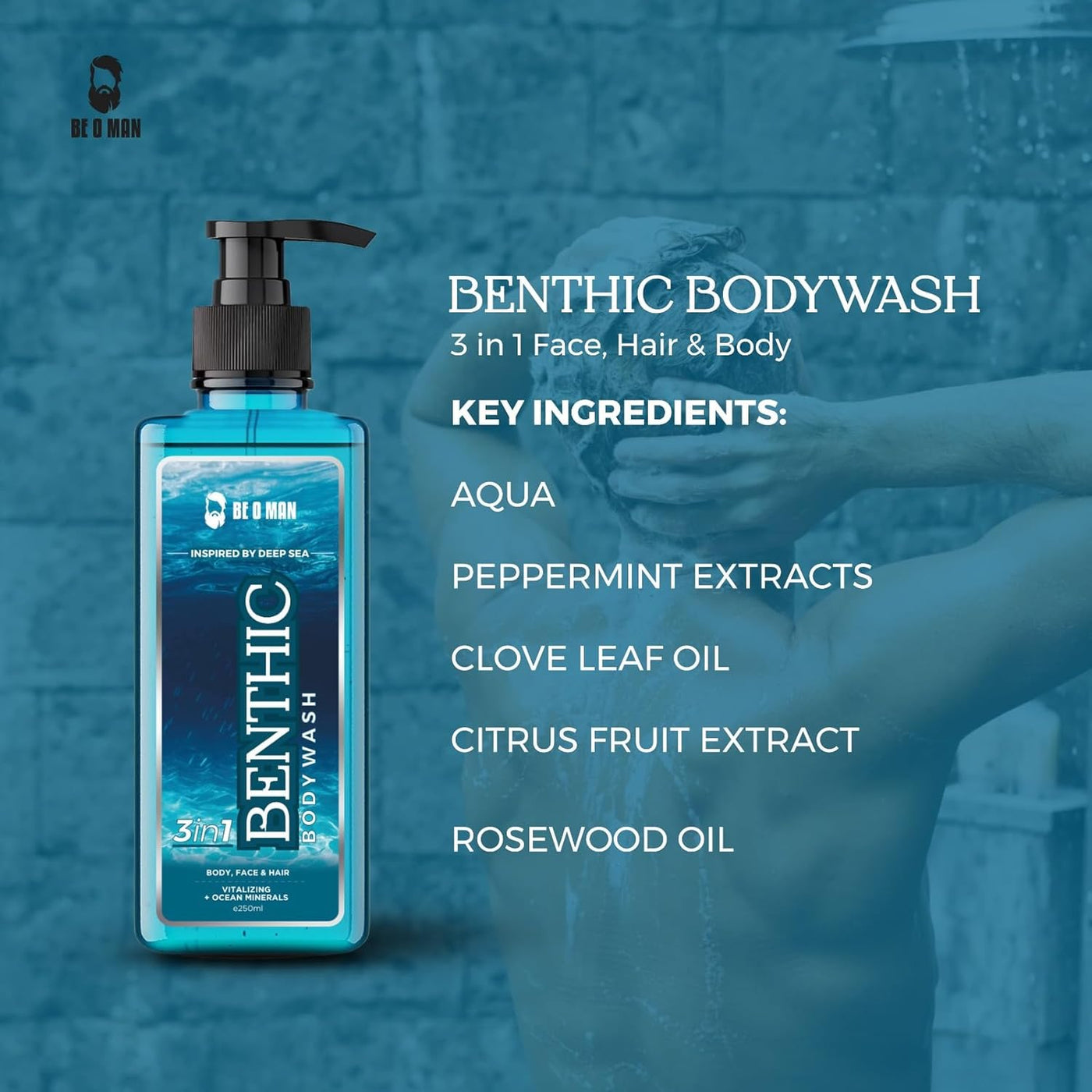 Be O Man Benthic Vitalizing Body Wash – 250ml