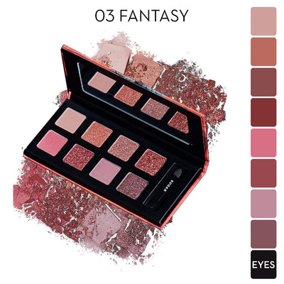 SUGAR Cosmetics Blend The Rules - Eyeshadow Palette 03 Fantasy | PowderParaben-Free, Multicolor, Matte Finish