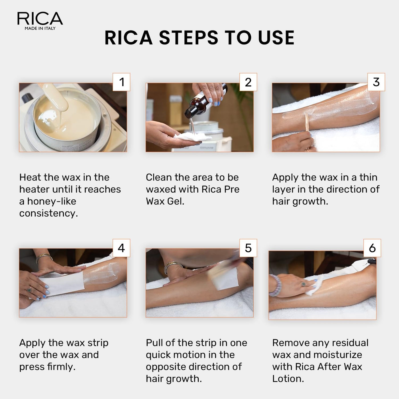 Rica White Chocolate Liposoluble Wax for Dry Skin with Glyceryl Rosinate, Natural Beeswax and Zinc Oxide (800g)